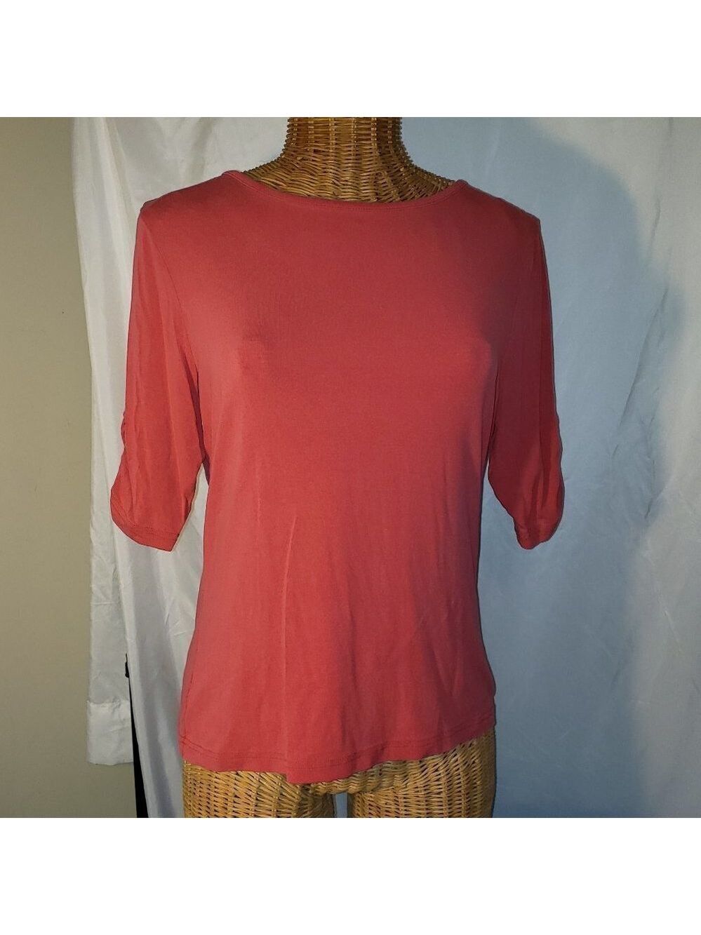 Ladies TALBOTS 3/4 Length Sleeve Tunic in Dusty Rose - S